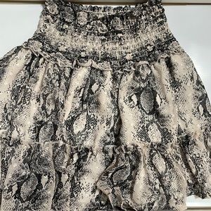 Snake skin skirt